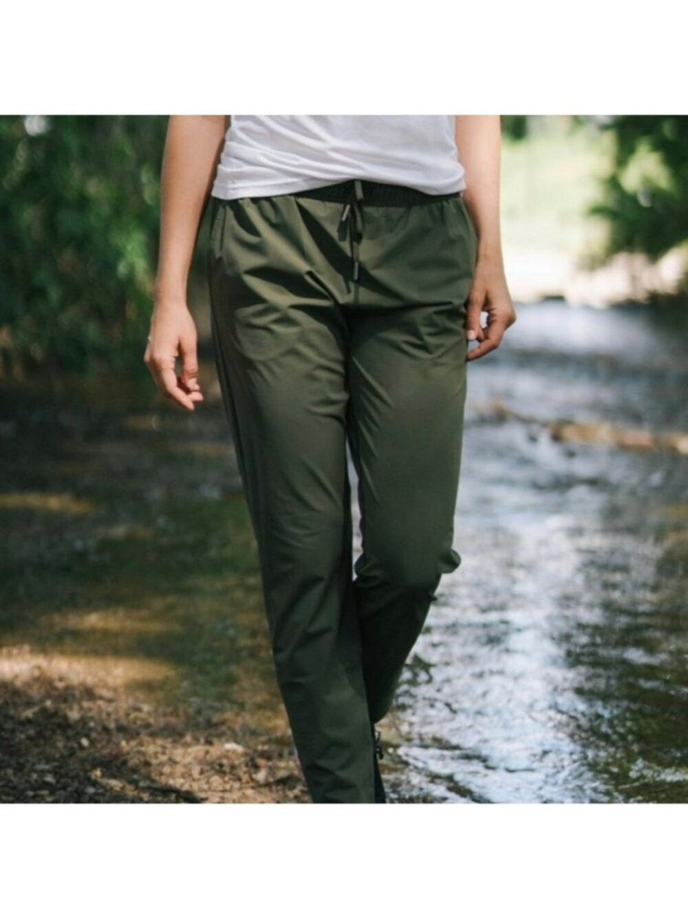 New Zyia Everywhere Pants Nylon Spandex Womens XXL Olive Green